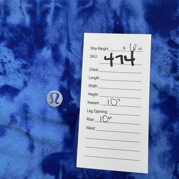 Lululemon Align Super High Rise Short 10" Inseam Game Day Blue Size 4 - Picture 5 of 5